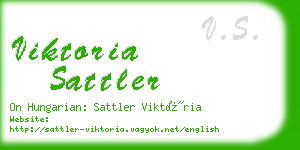 viktoria sattler business card